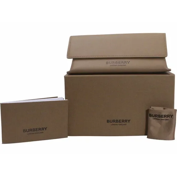 NWT Burberry 0BE2387-4098 Transparent Green Horn Eyeglasses